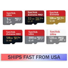 image of SanDisk Micro SD Memory Card 32GB 64GB 128GB 256GB 512GB 1TB - Ultra Extreme Lot