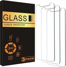 image of 3X Tempered Glass Screen Protector For iPhone 16 15 14 13 12 11 Pro Max X XR 8 7