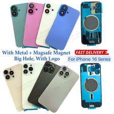 image of Back Glass replacement with Magnet, Camera Len Lot for iPhone 16/Plus/16 Pro Max